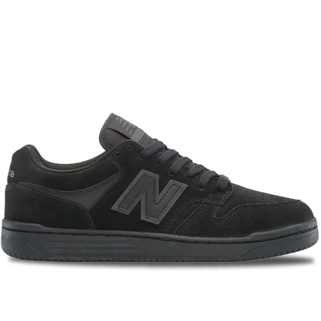 Black sneaker on a white background