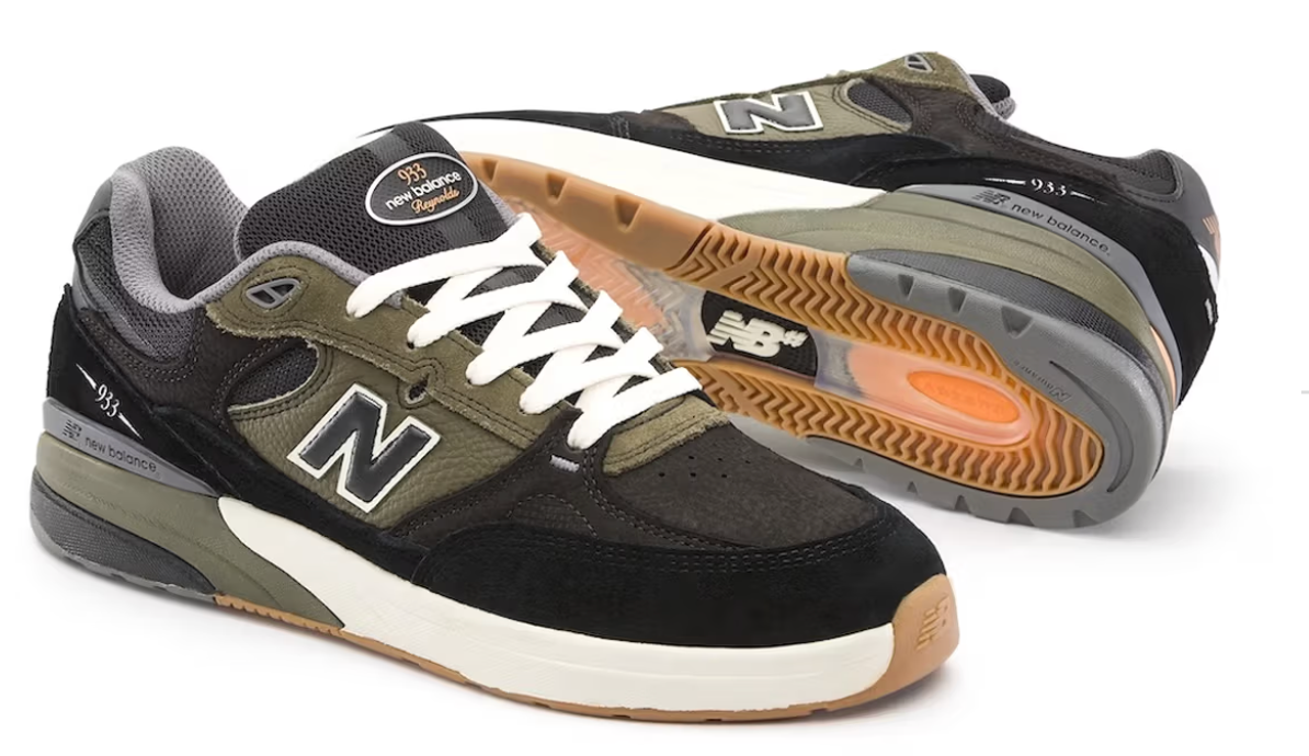 New Balance Numeric Andrew Reynolds 933 (Black/Olive) – Kinetic New Balance Numeric Andrew Reynolds 933 (Black/Olive) – Kinetic