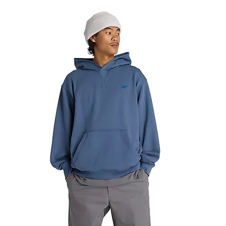 tonal blue hoodie
