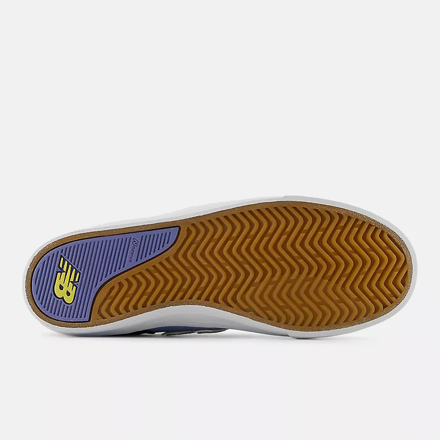 Close-up of a shoe sole with a textured pattern on a white background