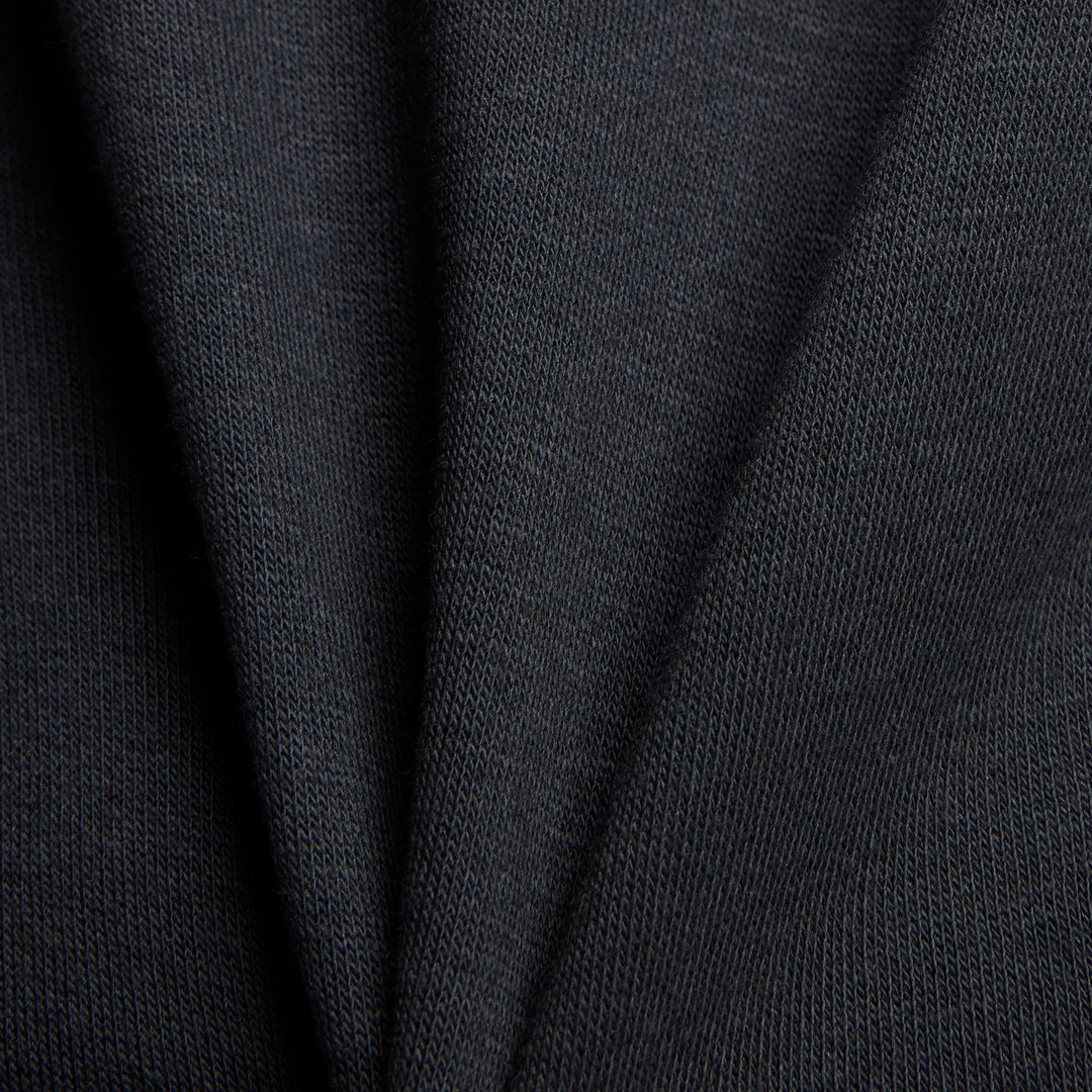 Close-up of dark gray fabric texture