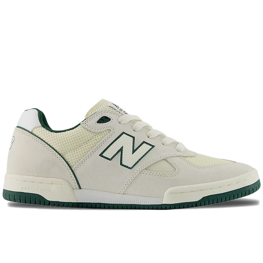 tom knox Beige sneaker with green accents 