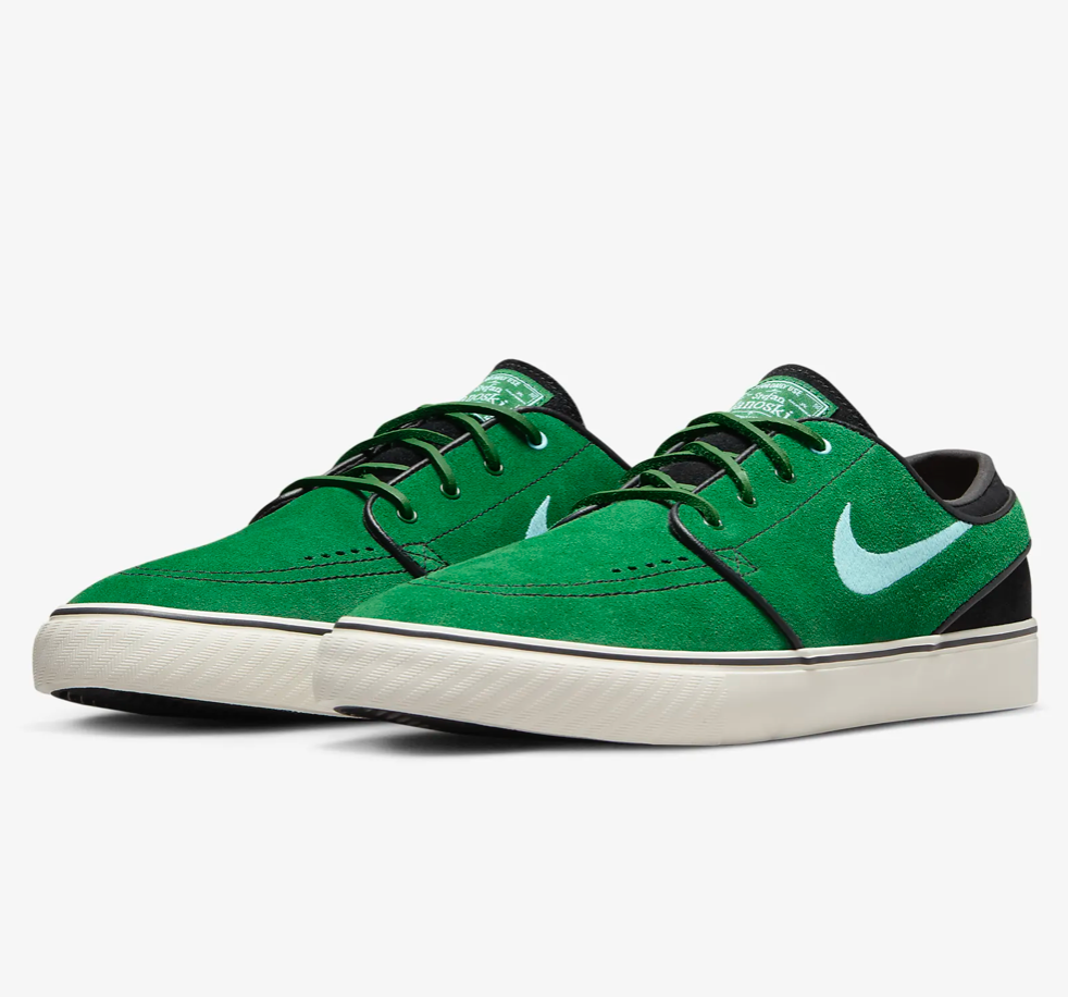 green shoes