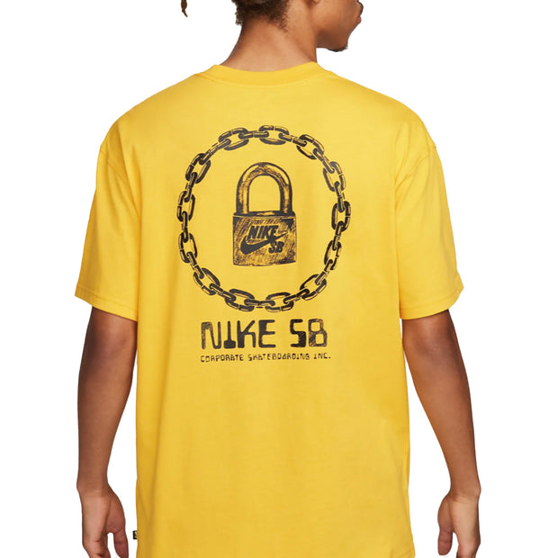 Nike-SB-Lock-Tee-(University Gold)