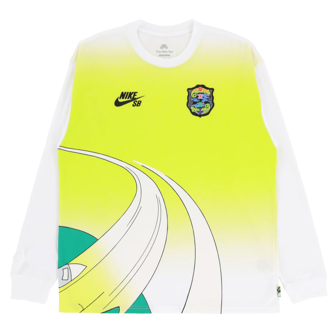 Nike SB Olympic Longsleeve Tee (Lime Green/White)