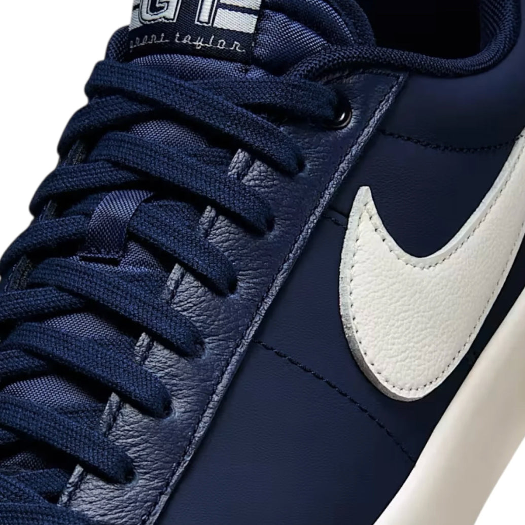 white leather swoosh