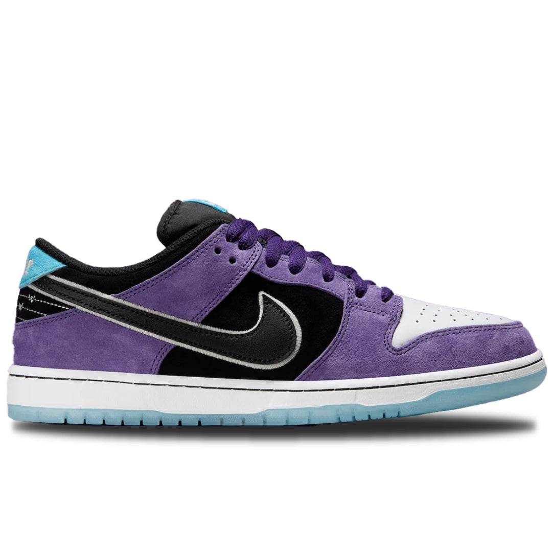 black, white and purple tones
