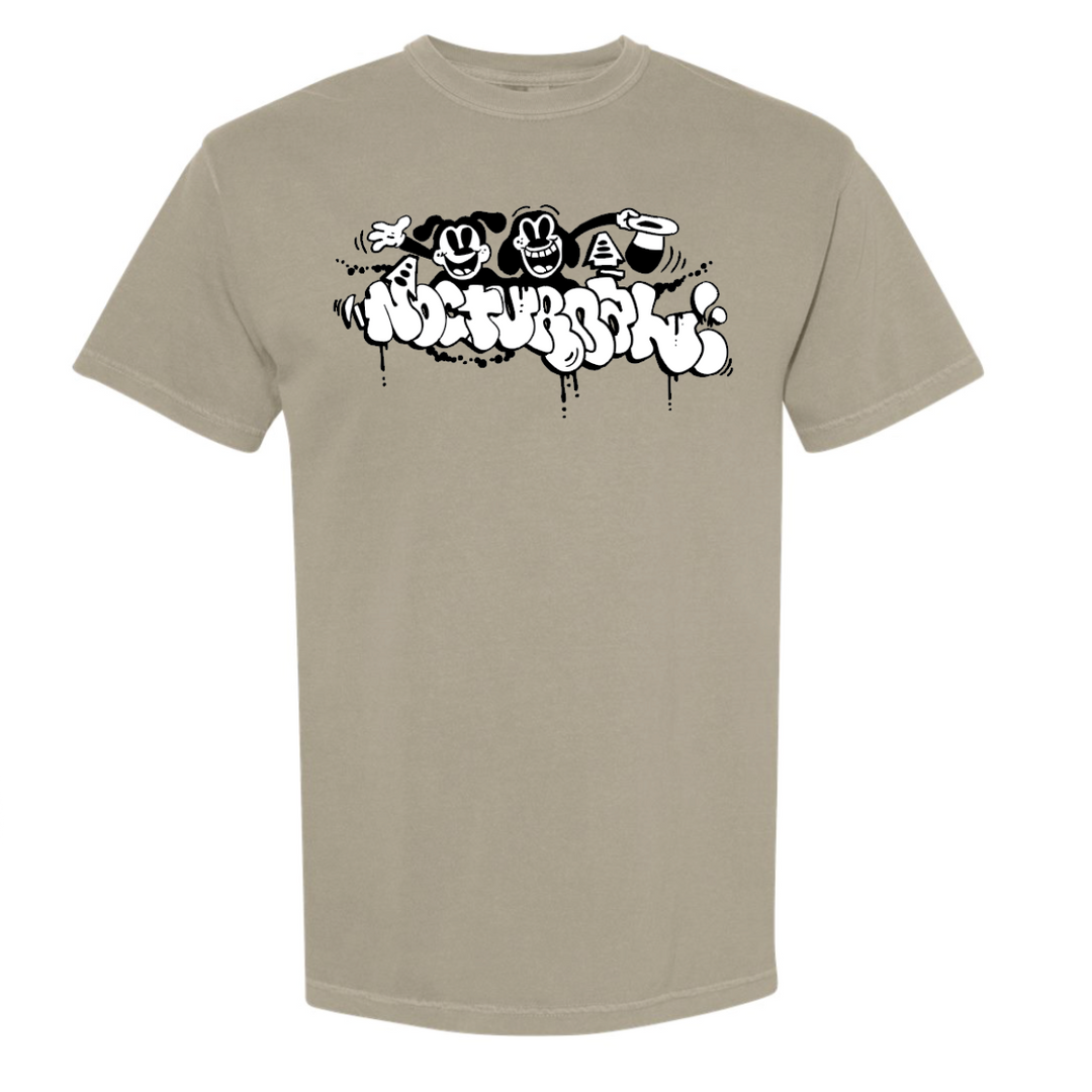 Nocturnal 'Air Bud' Tee Shirt (Khaki)