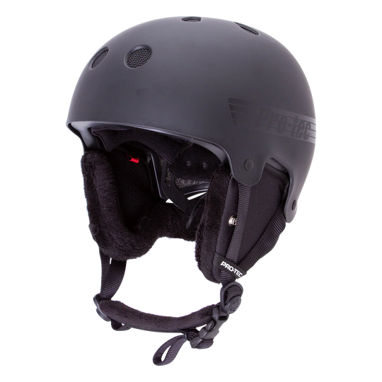 Protec Old School Snow Helmet W/MIPS (Stealth Black)