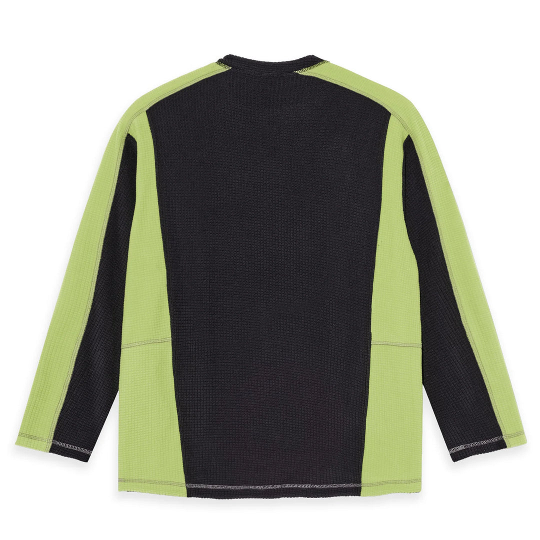 Polar Skate Co. Grid Fleece Sweater (Black/ Chartreuse)