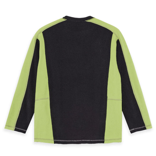 Polar Skate Co. Grid Fleece Sweater (Black/ Chartreuse)