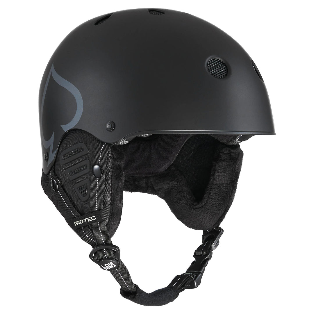 Protec Low Pro Certified Snow Helmet (Matte Black)