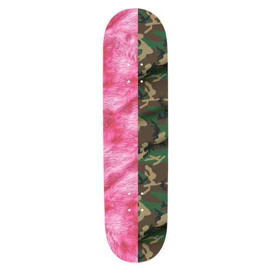Violet Pink Fur and Camo Deck