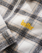 Butter Goods Plaid Flannel Insulated Overshirt (White)