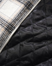 Butter Goods Plaid Flannel Insulated Overshirt (White)