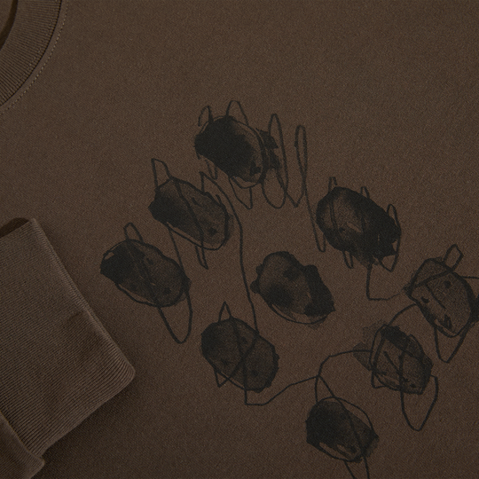 Polar Sequence Long Sleeve Tee (Brown)