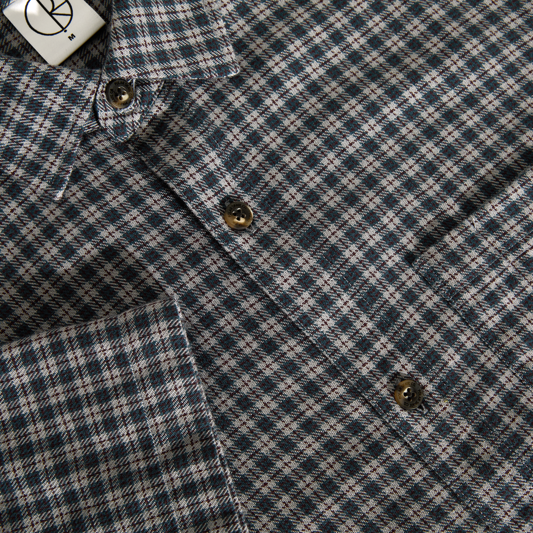 Polar Skate Co. Mitchell Shirt (Petrol/Bordeaux)