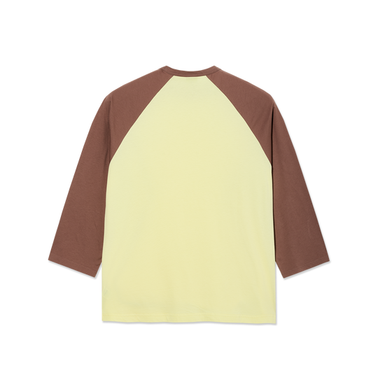 Polar Skate Co. 3/4 Sleeve Tee (Cinnamon/Light Yellow)