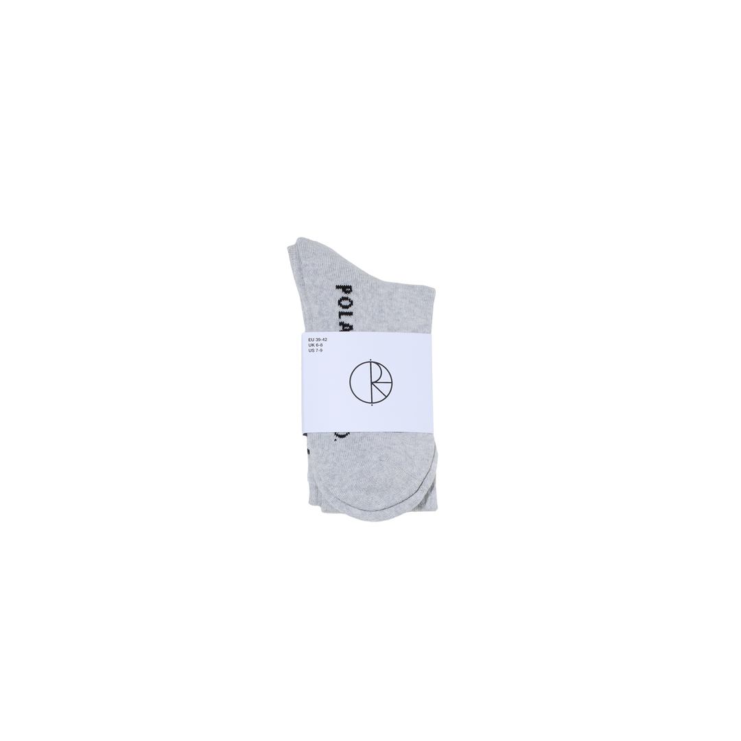 Polar Easy Now Long Rib Socks (Heather Grey)