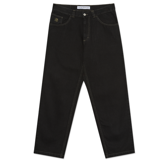 Black jeans on a white background