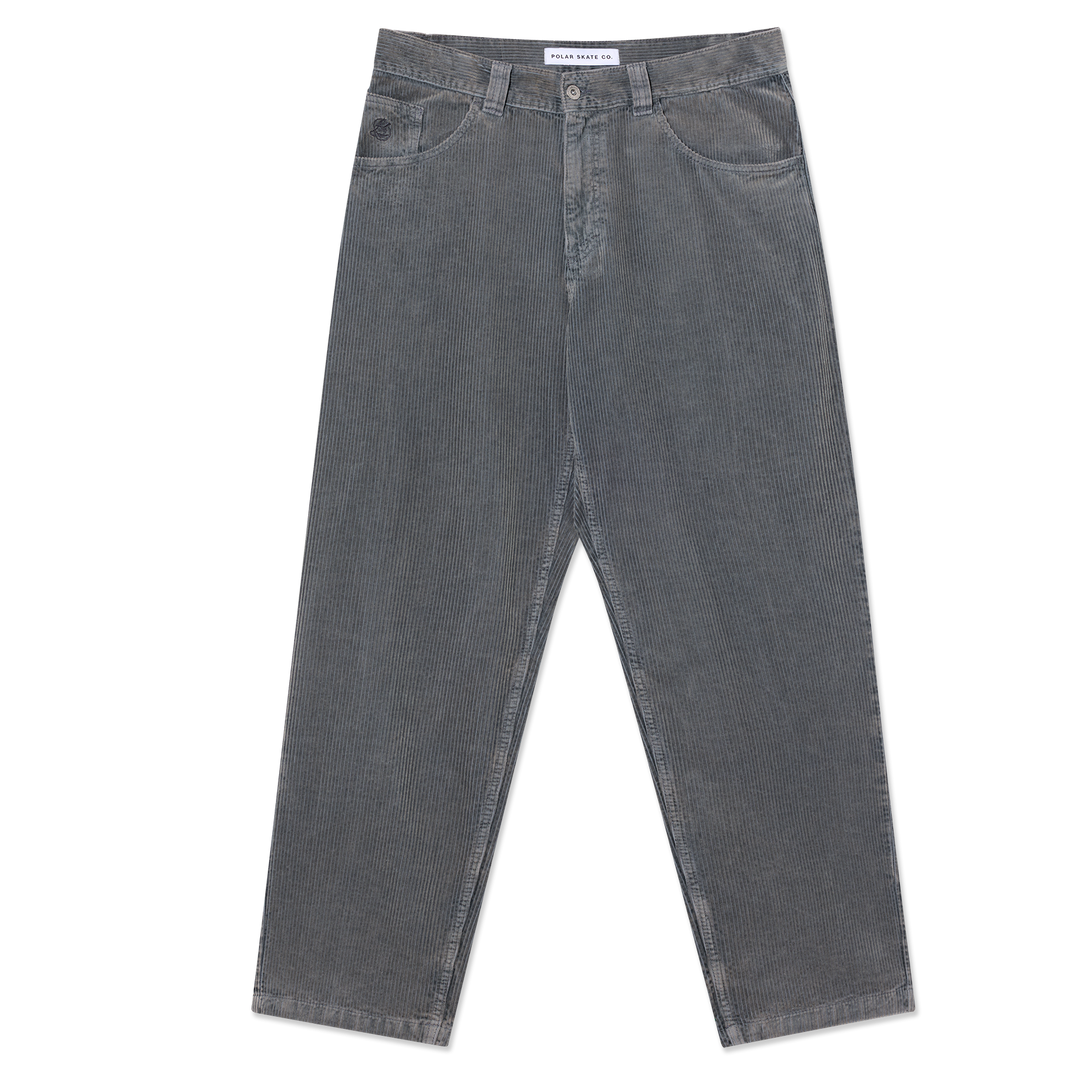 blue/Gray polar jeans on a white background