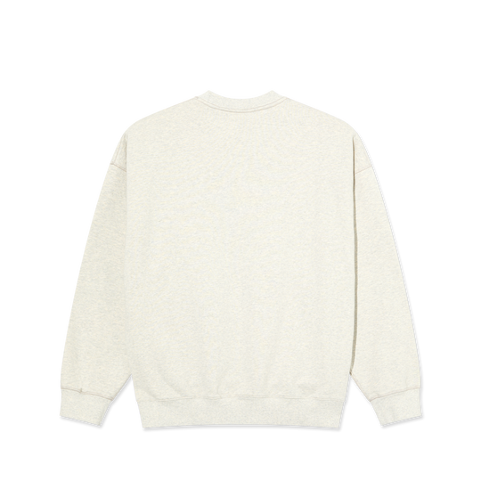 back of Polar White sweater on a white background