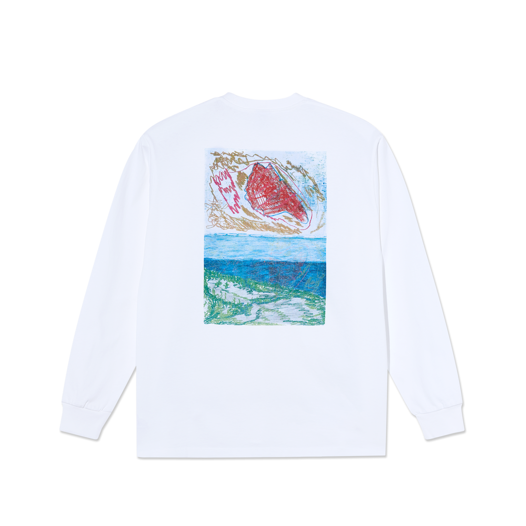 Polar Skate Co Dunes Long Sleeve (White)