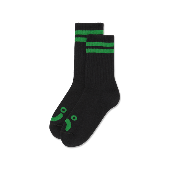Polar Rib Socks Happy Sad (Black/Green)
