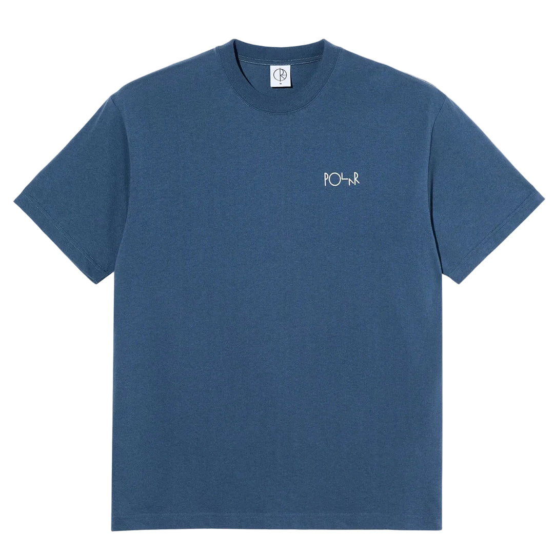 Blue t-shirt with a logo 