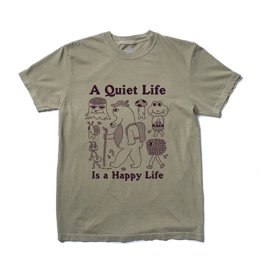 The Quiet Life Happy Life Tee (Khaki)