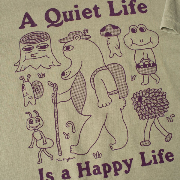 The Quiet Life Happy Life Tee (Khaki)
