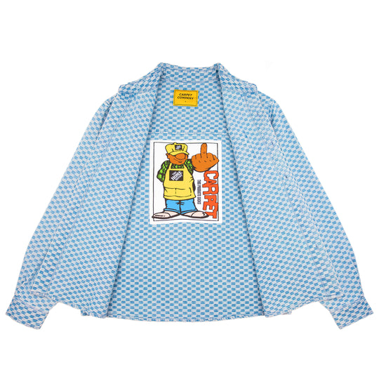 Carpet Company Rhinestone Button Up (Denim)