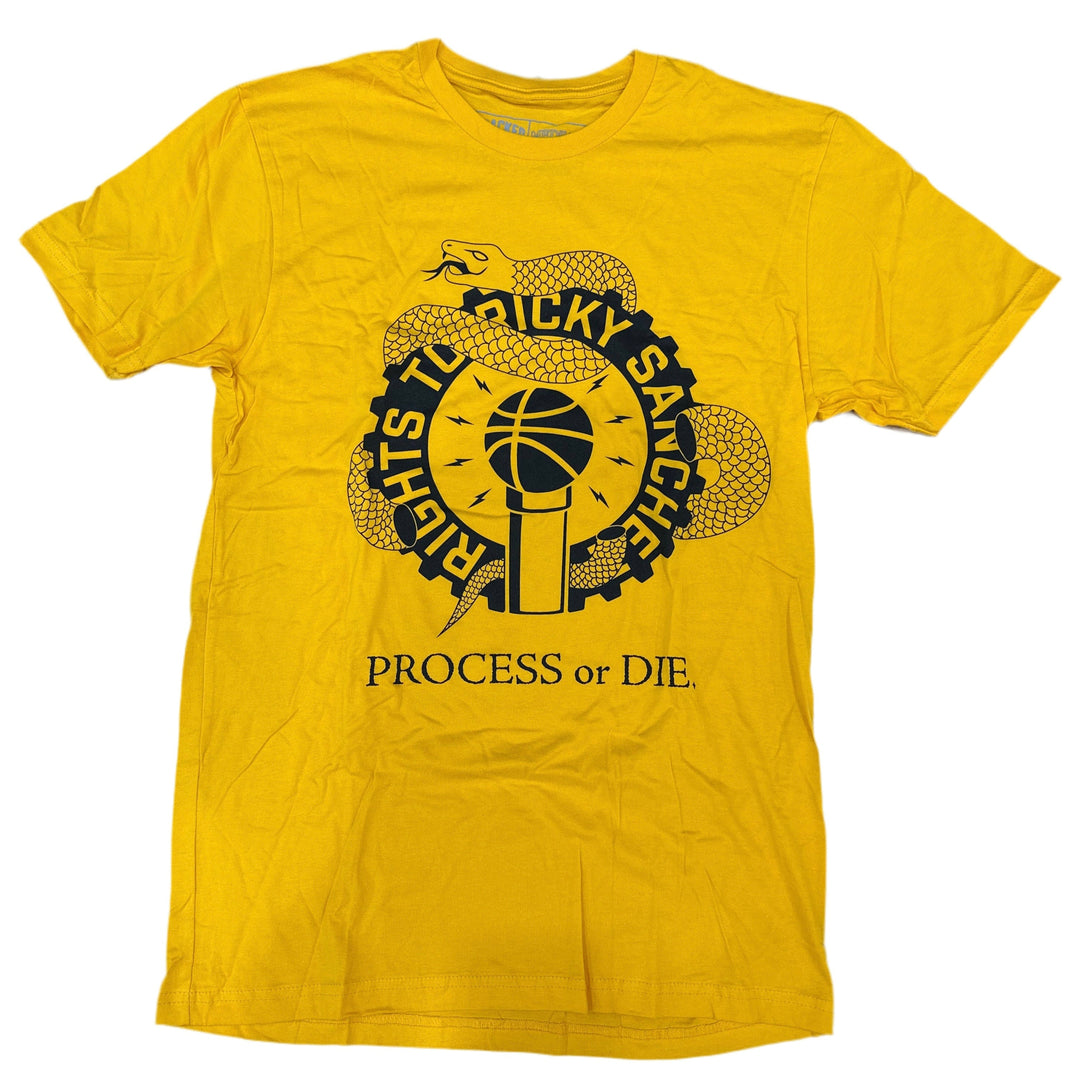 Rights To Ricky Sanchez 'Process Or Die' Tee (Yellow) – Kinetic / Nocturnal