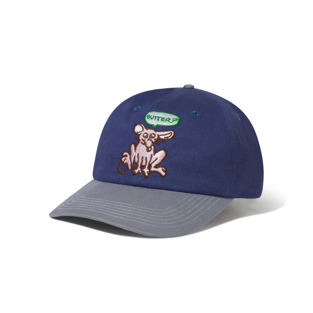 Butter Goods Rodent 6 Panel Cap (washed slate)