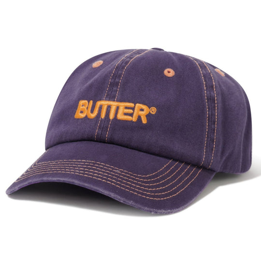 Butter Goods Rounded Logo 6 Panel Cap (Purple)