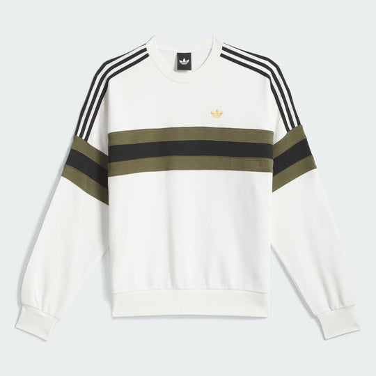 Adidas Skate OG Crewneck (White/Olive/Black)