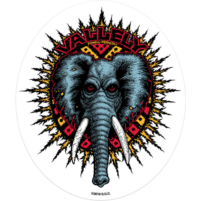 Powell Peralta Vallely Elephant Sticker