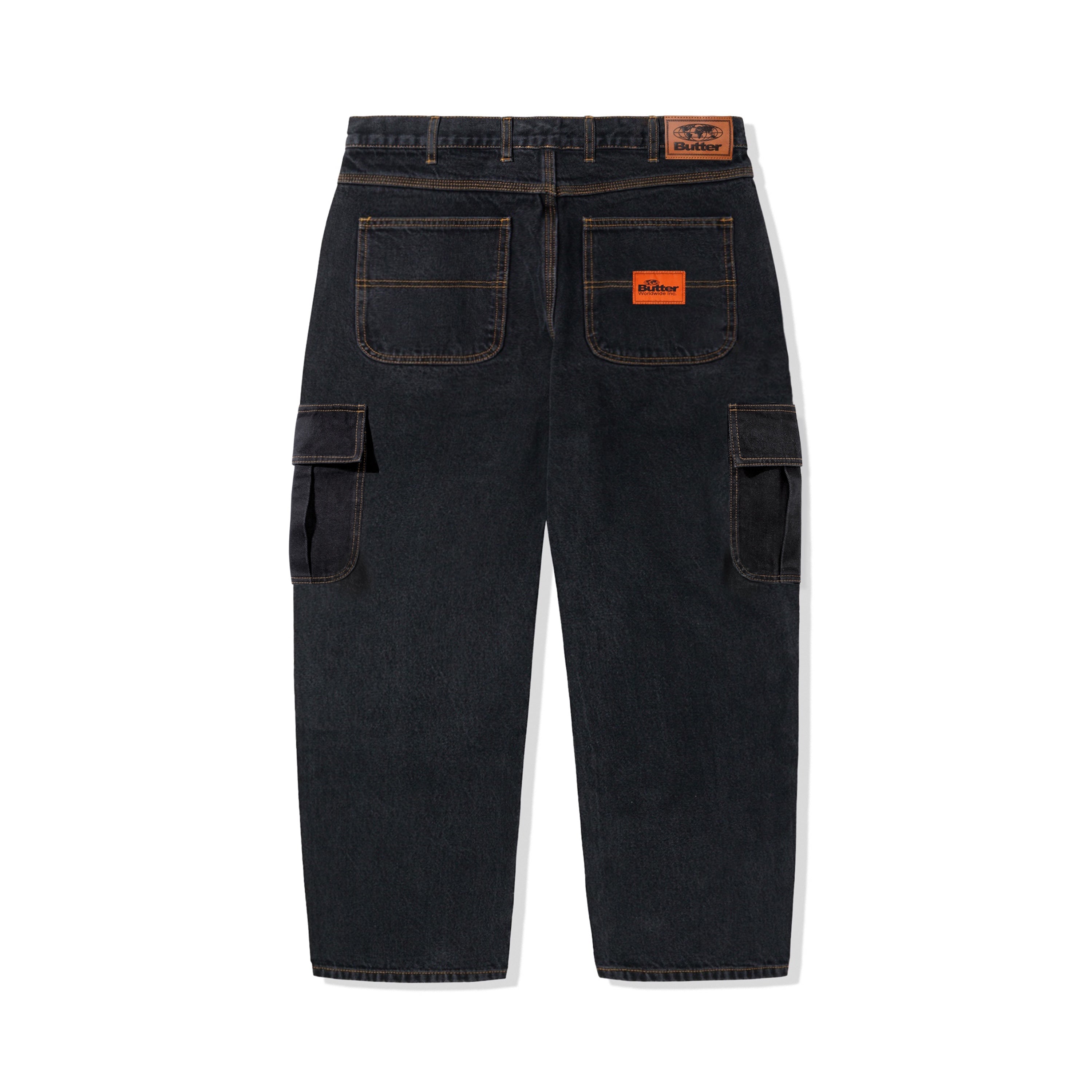 Butter Goods Santosuosso Cargo Denim Pants (Washed Black)