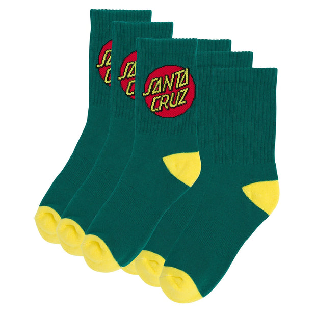 Santa Cruz Youth Jade Dome 4 Pack Socks