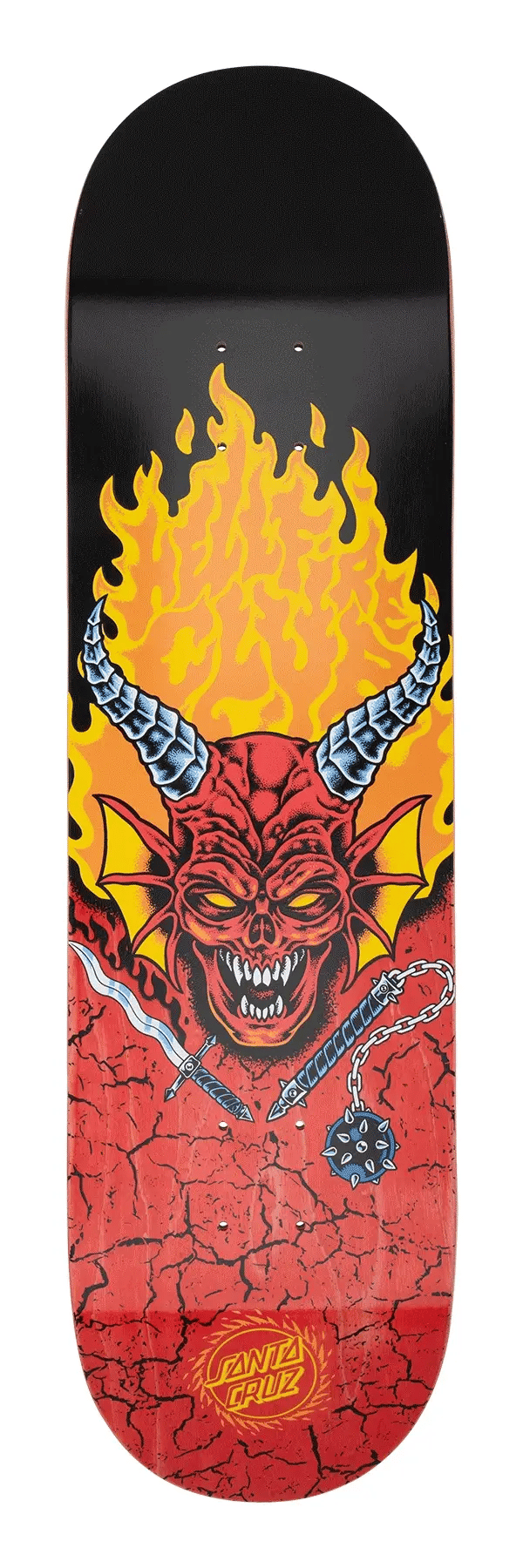 Santa Cruz x Stranger Things Hellfire Club Deck (8.25