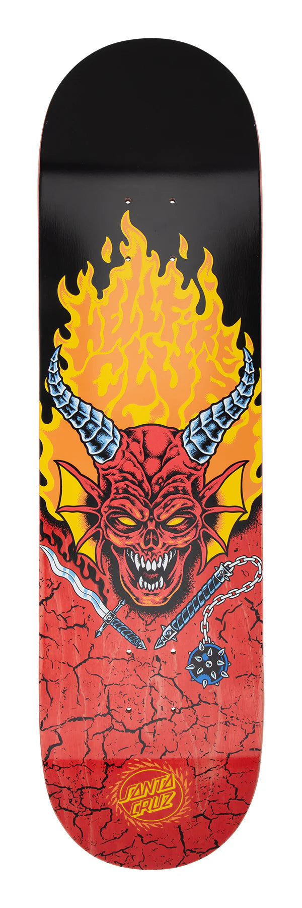Santa Cruz x Stranger Things Hellfire Club Deck (8.25