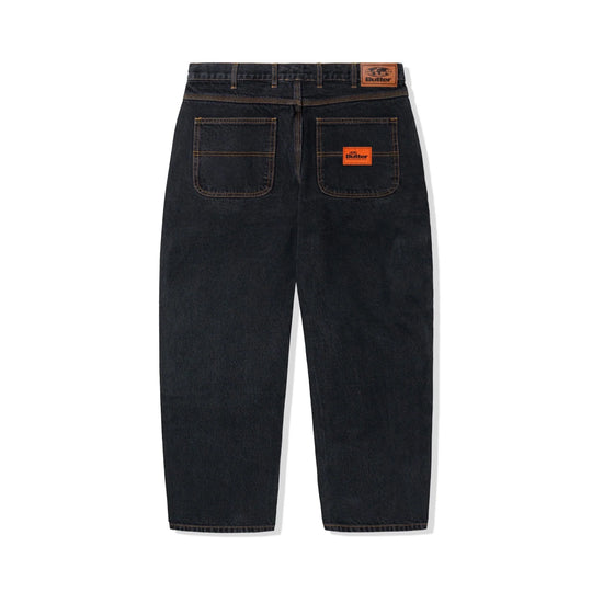 Butter Goods Santosuosso Denim Pants (Washed Black/Orange)