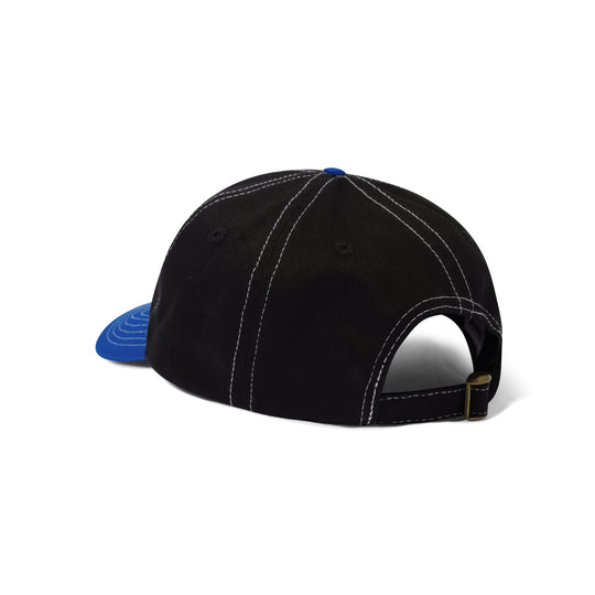 Butter Goods Scratch 6 Panel Cap (Black/Royal Blue)