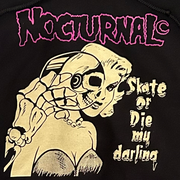 Nocturnal "Skate or Die" Hoodie (black/purple)
