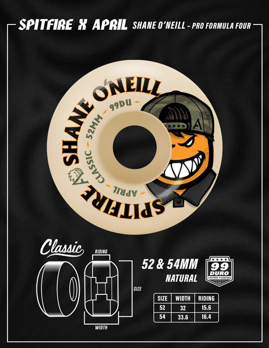 Spitfire x April Shane F4 99D Wheels