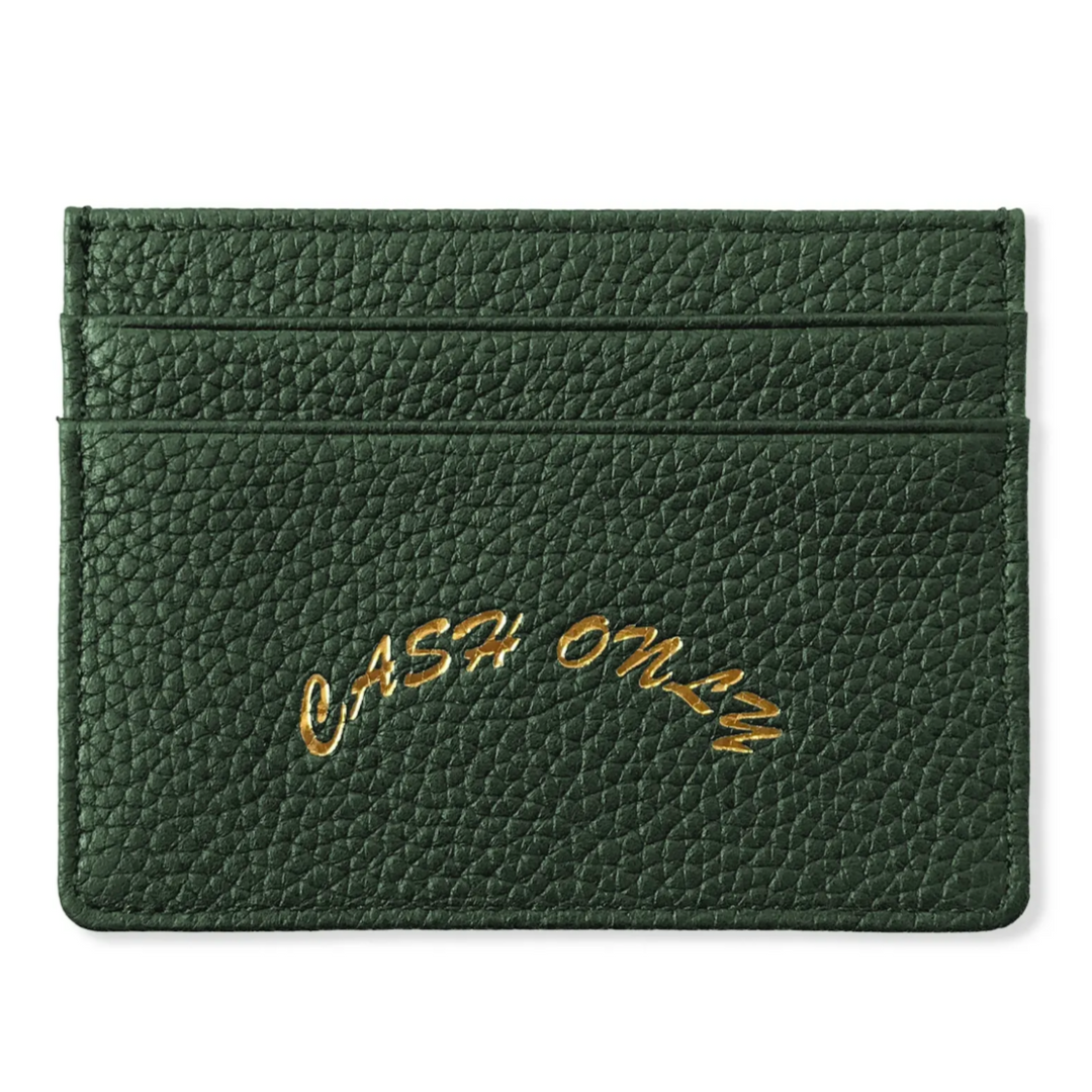 Cash Only Leather Cardholder