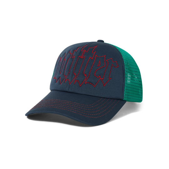 Butter Goods Shock Trucker Cap (dark forest)