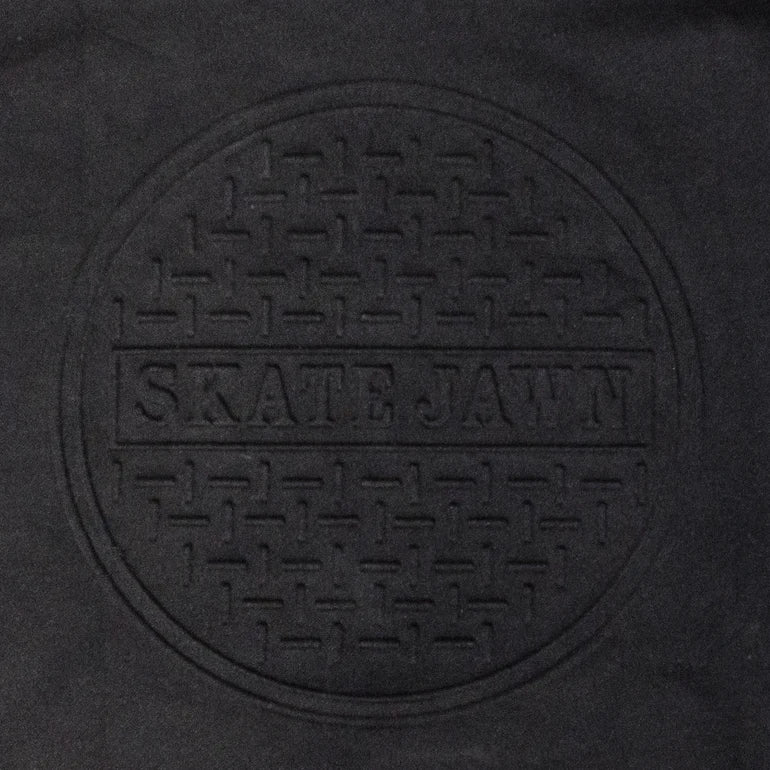 Skate Jawn Embossed Sewer Cap Hoodie (Black)