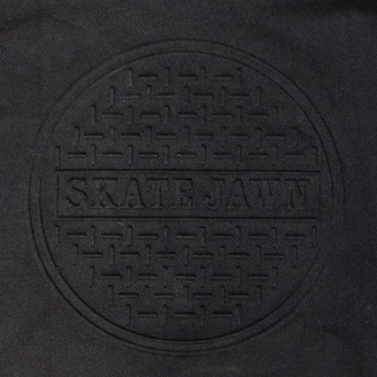 Skate Jawn Embossed Sewer Cap Hoodie (Black)