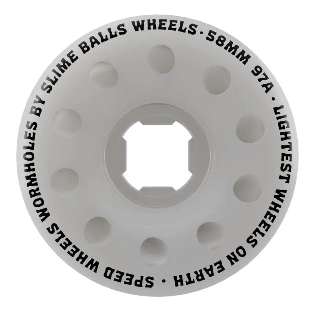 Slime Balls Worm Holes White Wheels (58mm/ 97A)